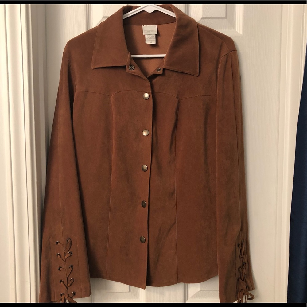 Studio C Blouse with 97% polyester and 3% spandex